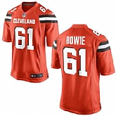 Nike Men & Women & Youth Browns #61 Bowie Orange Team Color Game Jersey,baseball caps,new era cap wholesale,wholesale hats